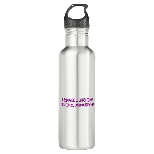 Mandatory Birth Control Bumper Water Bottle (Front)