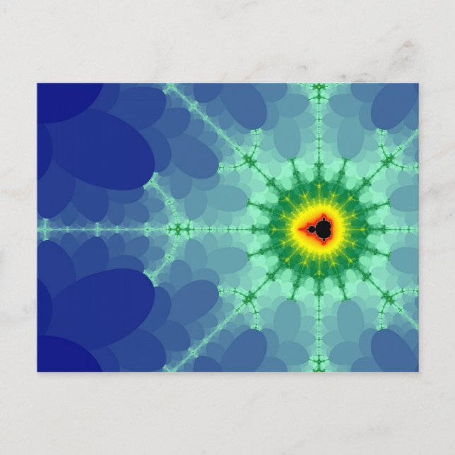 Mandel on a Lilly Pad Postcard (Front)