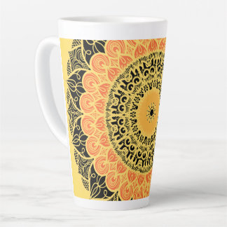 mandela art  latte mug