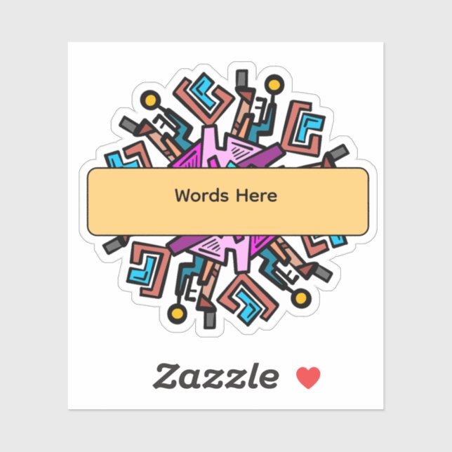 Mandela Designs Sticker (Sheet)