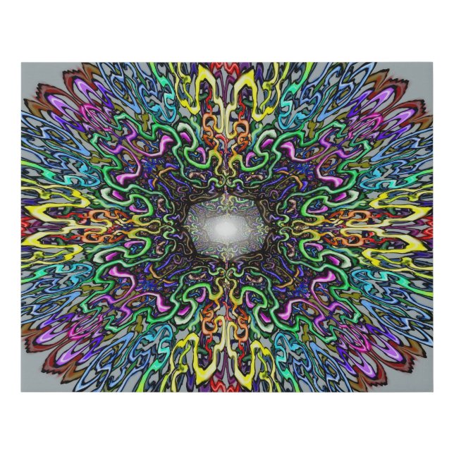 Mandela Faux Canvas Print (Front)