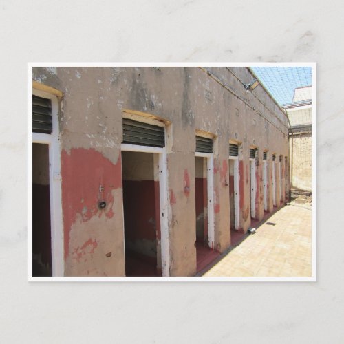 mandela prison cells postcard