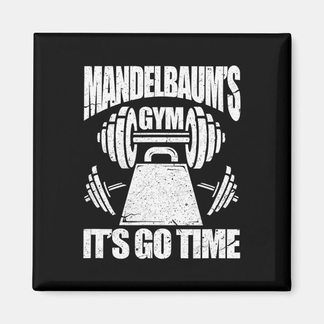Mandelbaum's Gym Funny Bodybuilding Gym Workout Gi Magnet (Front)