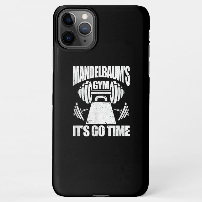 Mandelbaum's Gym Funny Bodybuilding Gym Workout iPhone Case (Back)