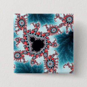 Mandelbrot 7 pinback button