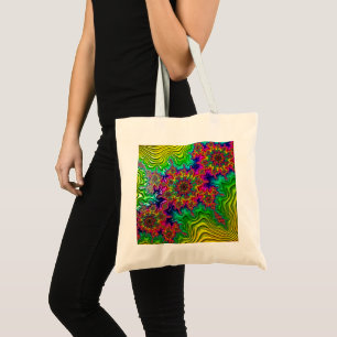 Mandelbrot Color Explosion Budget Tote Bag