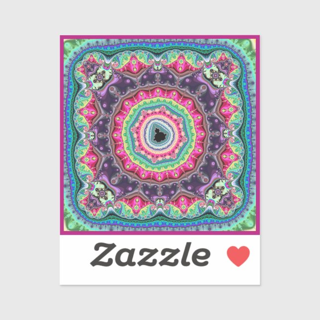 Mandelbrot Design Sticker (Sheet)