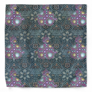 Mandelbrot Fractal Apollonian Sphere Purple Gold Bandana