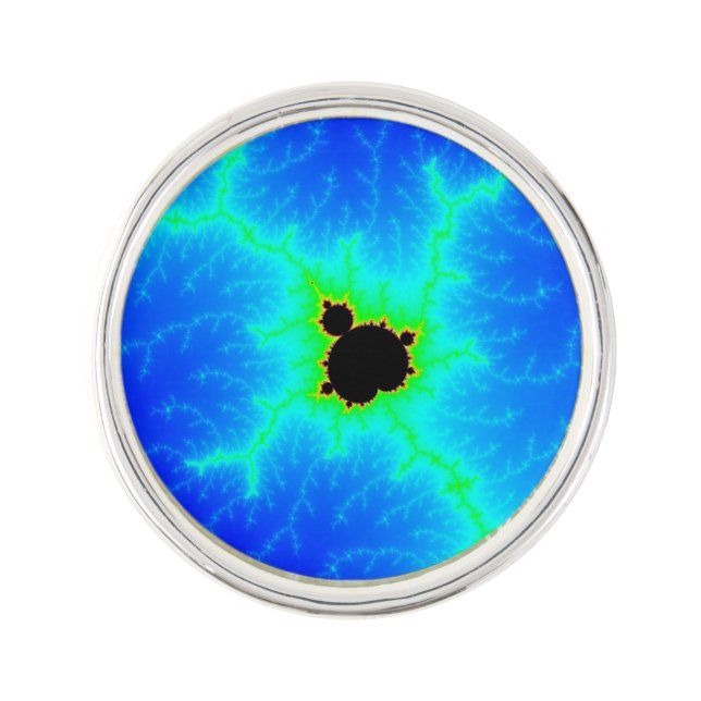 Mandelbrot Fractal Pin (Front)