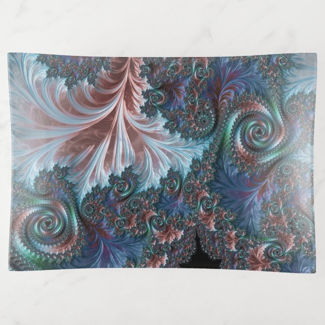Mandelbrot Fractal Trinket Tray (Front)
