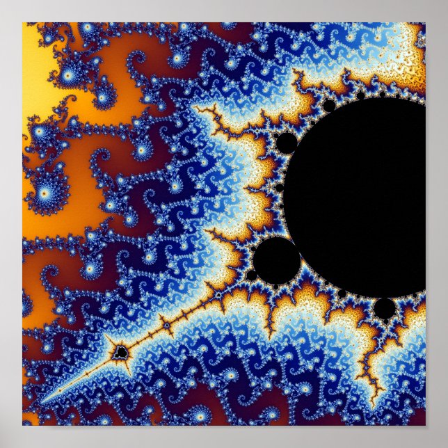 Mandelbrot Fractal Zoom Poster (Front)