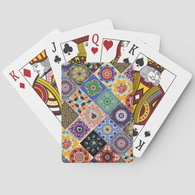 Mandelbrot fractals poker cards (Back)