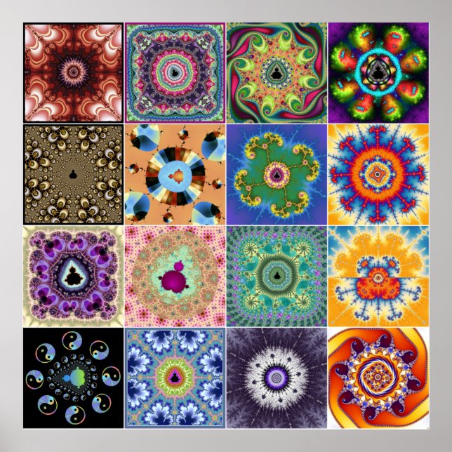 Mandelbrot fractals poster (Front)