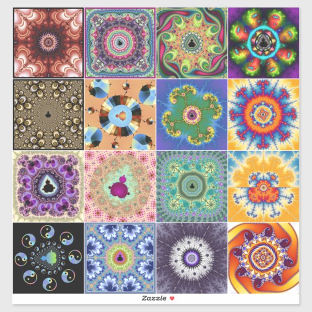 Mandelbrot fractals sticker (Sheet)