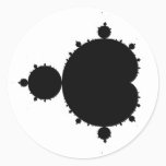 Mandelbrot Set 01 - Fractal Classic Round Sticker