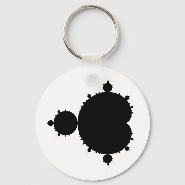 Mandelbrot Set 01 - Fractal Keychain (Front)