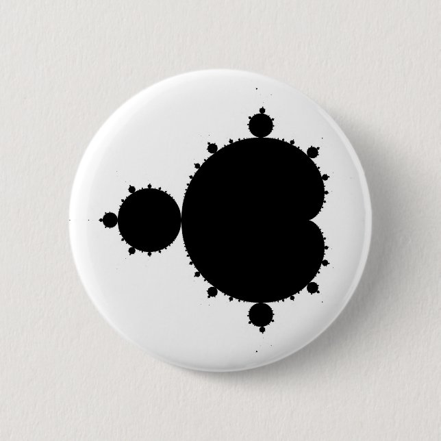 Mandelbrot Set 01 - Fractal Pinback Button (Front)