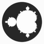 Mandelbrot Set 02 - Fractal Classic Round Sticker