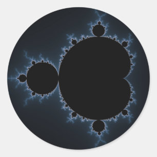 Mandelbrot Set 07 - Fractal Classic Round Sticker