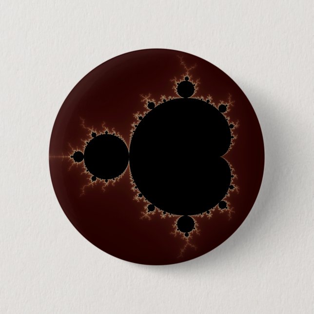 Mandelbrot Set 08 - Fractal Button (Front)