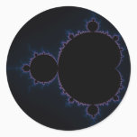 Mandelbrot Set 10 Classic Round Sticker