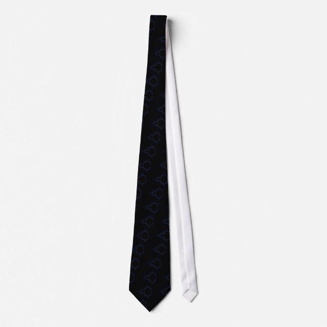 Mandelbrot Set 10 Neck Tie (Front)