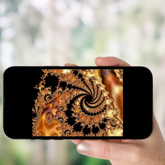 Mandelbrot Set Fractal Digital Art Toffee Poster (Front Digital)