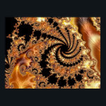 Mandelbrot Set Fractal Digital Art Toffee Poster<br><div class="desc">A stunning artwork of a Mandelbrot Set Fractal in shades of toffee and caramel. This amazing type of art is acheived through complex mathmatical equations creating an infinity pattern. Whoever thought math could be so amazing! Mesmerizing and beautiful this piece of art would complement any bedroom or living room decor....</div>