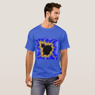 Mandelbrot Set Fractal Men's Basic Dark T-Shirt