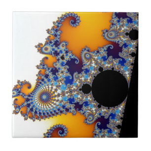 Mandelbrot Set Fractal Seahorse Ceramic Tile