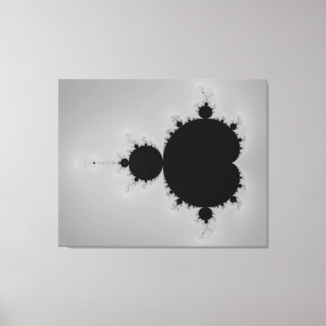 Mandelbrot Set Fractal Shape Canvas Print (Front)