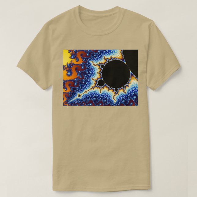 Mandelbrot Set Fractal T-Shirt (Design Front)