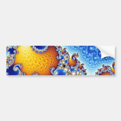 Mandelbrot Set Satellite Double Spiral Fractal Bumper Sticker