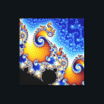 Mandelbrot Set Satellite Double Spiral Fractal Canvas Print<br><div class="desc">The Mandelbrot set is a mathematical set of points whose boundary is a distinctive and easily recognizable two-dimensional fractal shape. The set is closely related to Julia sets (which include similarly complex shapes) and is named after the mathematician Benoit Mandelbrot,  who studied and popularized it.</div>