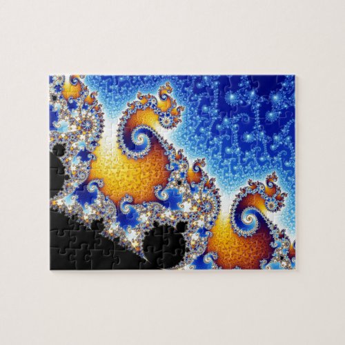 Mandelbrot Set Satellite Double Spiral Fractal Jigsaw Puzzle