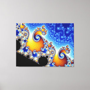 Mandelbrot Set Two-Dimensional Fractal Shape Canvas Print
