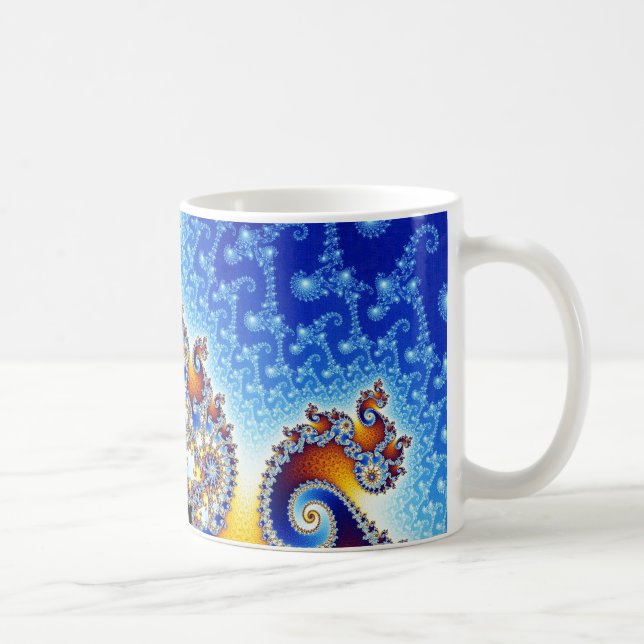 Mandelbrot Set Two-Dimensional Fractal Shape Coffee Mug (Right)