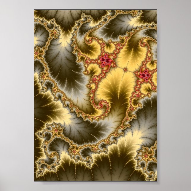 Mandelbrot Spiral Poster (Front)