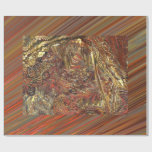 MANDELBULB 3D COPPER GOLD SILVER WRAPPING PAPER