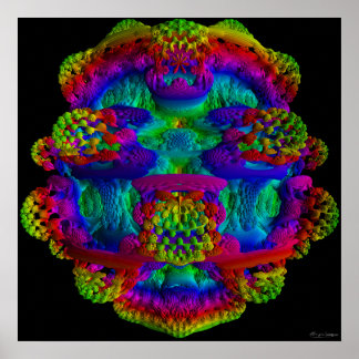 Mandelbulb with normal coloring poster