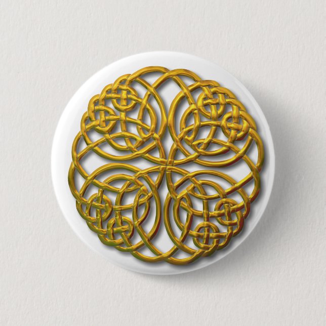 Mandella gold pinback button (Front)