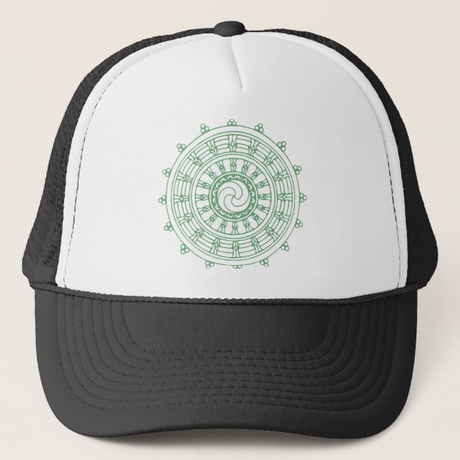 mandella green trucker hat (Front)