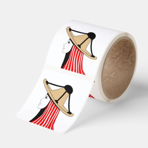 Mandil w Chachiya: Symbols of Jebala Identity Square Sticker
