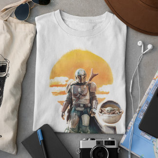 Mando and The Child | Sunset Walk T-Shirt