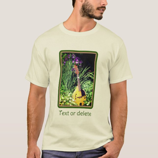 Mandolin And Iris Garden Personalized  T-Shirt (Front)