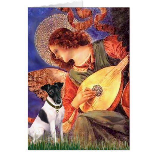 Mandolin Angel - Smooth Fox Terirer Cards (Front)