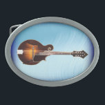 MANDOLIN-BELT BUCKLE OVAL BELT BUCKLE<br><div class="desc">MANDOLIN-BELT BUCKLE-ADD YOUR OWN BACKGROUND COLOR</div>