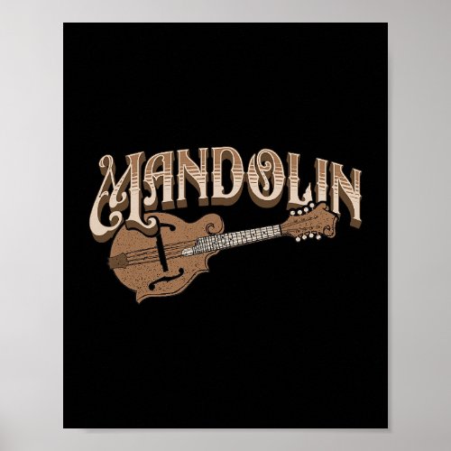 Mandolin Bluegrass Folk Music Mandolin Player Musi Poster