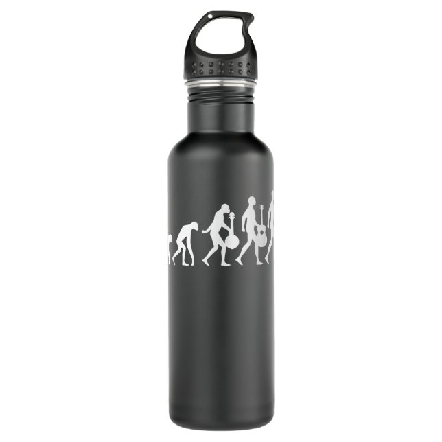 Mandolin Evolution Folk Music T-gifts Stainless Steel Water Bottle (Front)