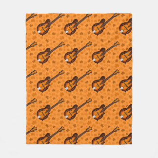 Mandolin Fall Autumn Mandolinist Folk Musician Fleece Blanket